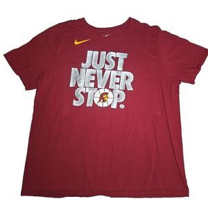 Nike Men's USC Trojans Shirt Southern California JUST NEVER STOP! Tee 2XL XXL